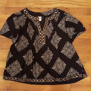 Short Sleeve top with embellished trim